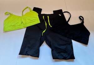 Brooks Run Happy Compression Leggings with Fabletics Bra Set